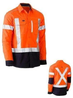 Bisley Workwear Flex & Move™ X Taped Hi Vis Utility Shirt BS6177XT Metro Workwear.